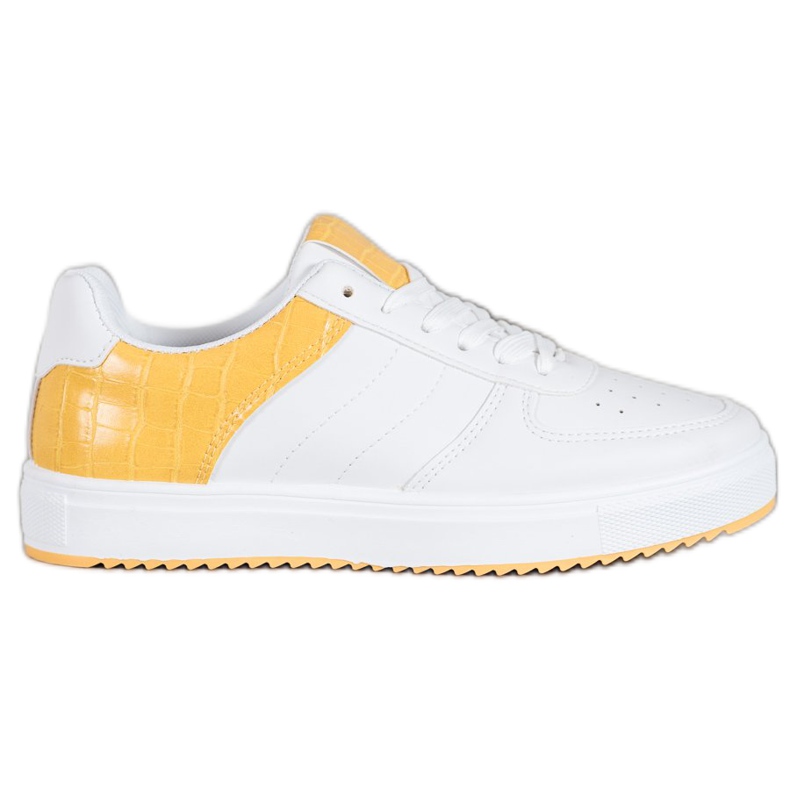 SHELOVET Stílusos cipő a platformon fehér