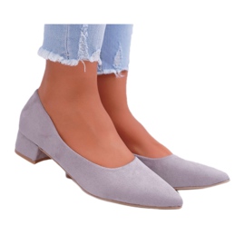 SEA Klasszikus női pumpák Suede Grey Rheya szürke