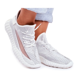 Női sportcipő, könnyű, szellős ezüst Lumiere szürke