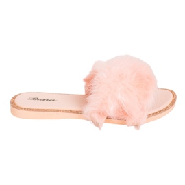 Bona Stílusos papucs szőrmével sokszínű narancssárga Bona Stílusos papucs szőrmével sokszínű narancssárga