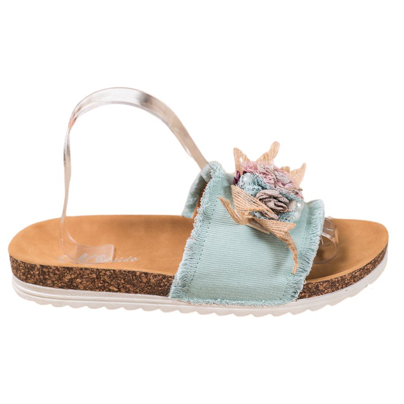 SHELOVET Divatos papucs barna zöld