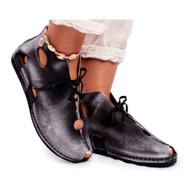 Női Brogues Maciejka Popiel 03426-03 szürke