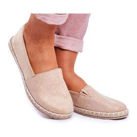 NEWS Női bézs Lapu Lapu Slip-On Espadrilles