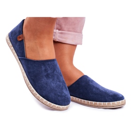 NEWS Női Navy Blue Vulcan Slip-On Espadrilles kék