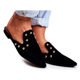 Lu Boo Női fekete velúr szandál Seniorita