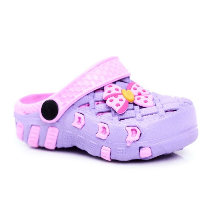 NEWS Gyermek papucs hab Crocs Violet Bow Susan ibolya