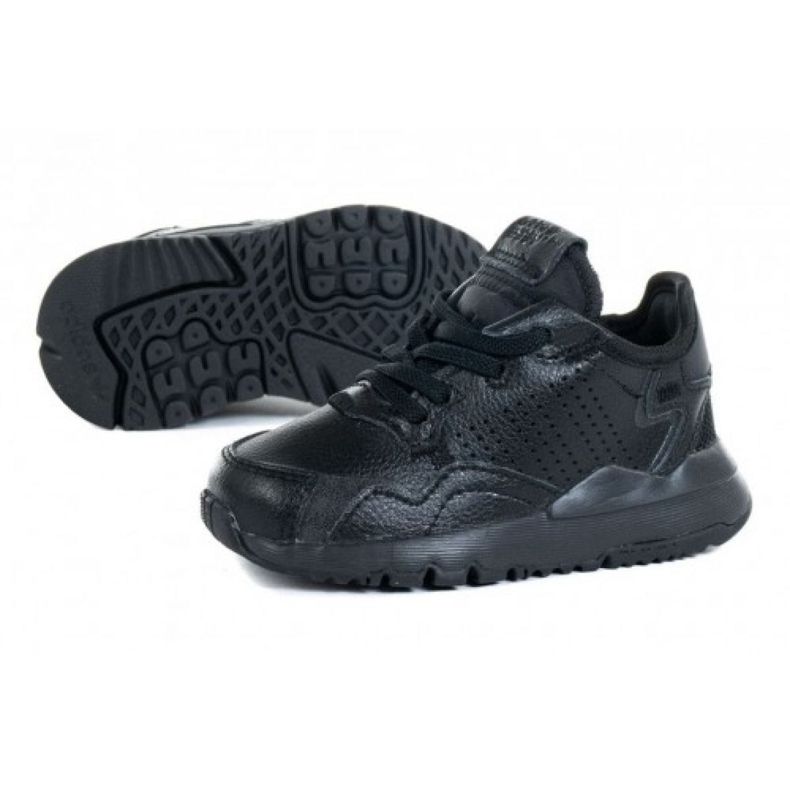Adidas Nite Jogger El I Jr EG6991 fekete Adidas Nite Jogger El I Jr EG6991 fekete