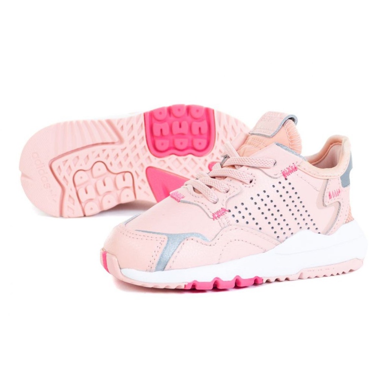 Adidas Nite Jogger El I Jr EG6992 rózsaszín szürke