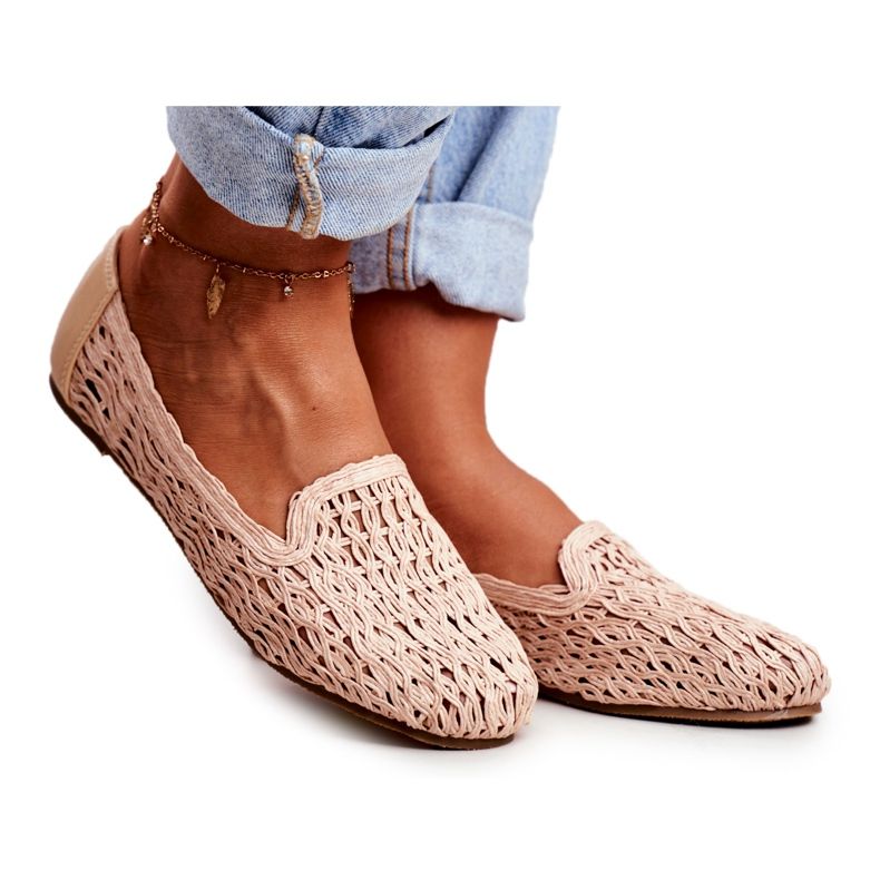 Női balerinák Lu Boo Braided Beige 4Ever bézs