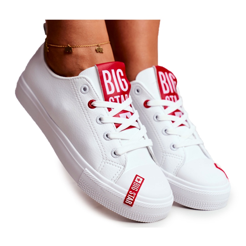 Női cipők Big Star White EE274302 fehér