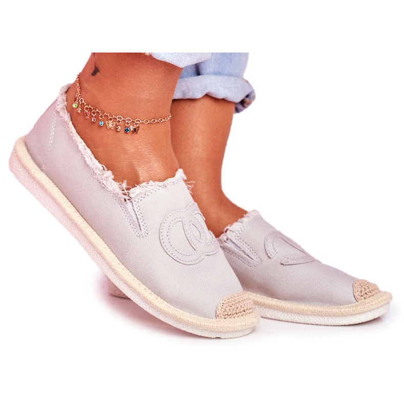 PS1 Női espadrilles szürke színű