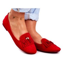 BUGO Női cipők Red Lords Fringes Therese piros