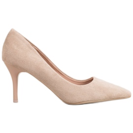 Small Swan Alkalmi magas sarkú cipő barna