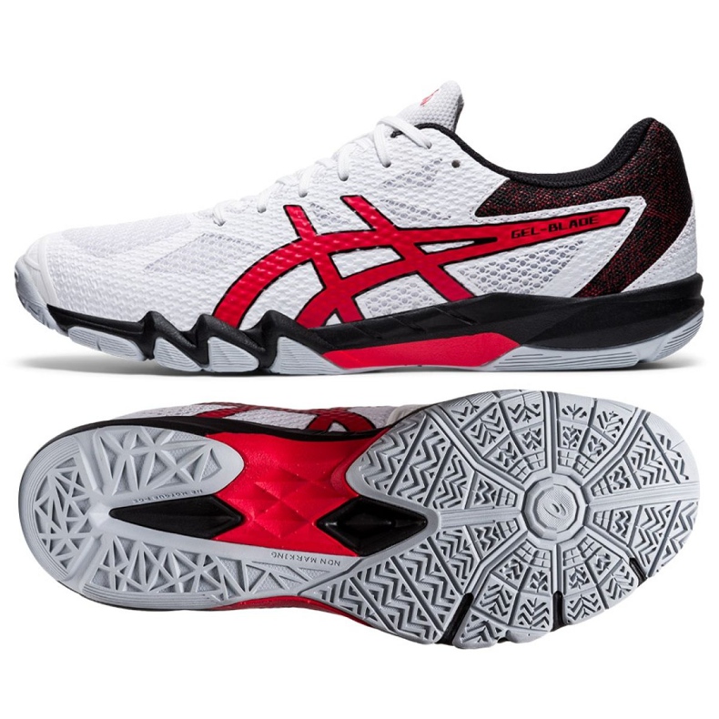 Asics Gel Blade 7 M 1071A029-101 squash cipő fehér piros