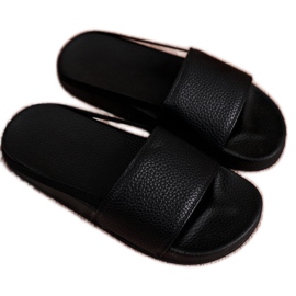 FRROCK Gyermek fekete Nopla papucs