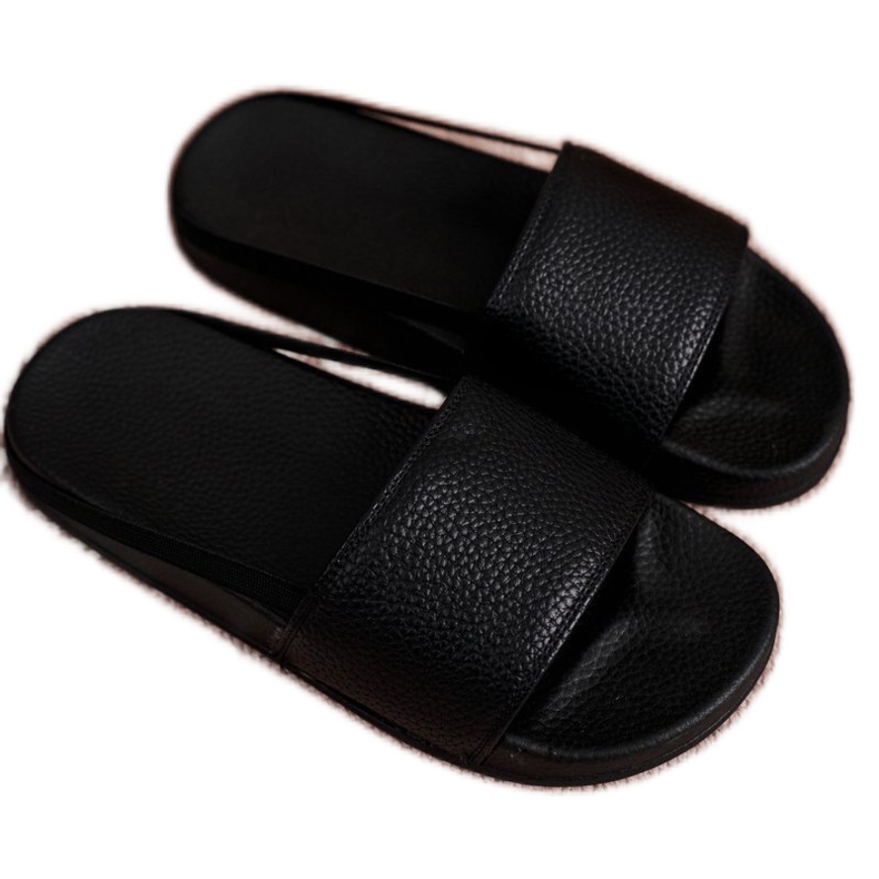 FRROCK Gyermek fekete Nopla papucs