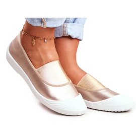 LU BOO Cipők Slip On Slip-on arany cipők Justy aranysárga