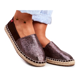 Női espadrilles fonott talpbarna Big Star DD274A146 Női espadrilles fonott talpbarna Big Star DD274A146