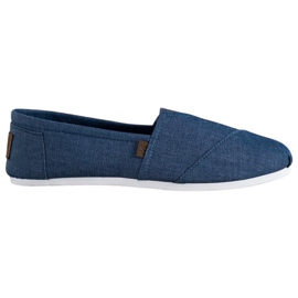 SHELOVET Navy Blue Slip On Cipők kék