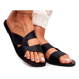 Női klasszikus papucs Lu Boo Black Mabella fekete