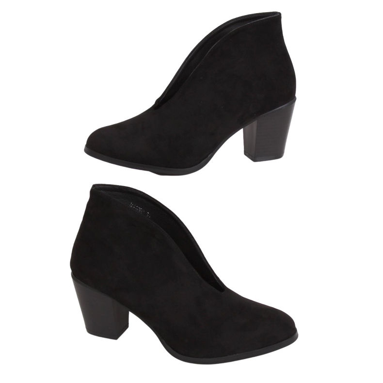 Fekete csizma hasított fekete NS128P Fekete Fekete csizma hasított fekete NS128P Fekete