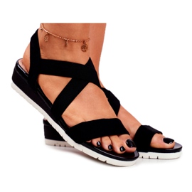 PS1 Női szandál a Wedge Black Slip-on Harper-n fekete