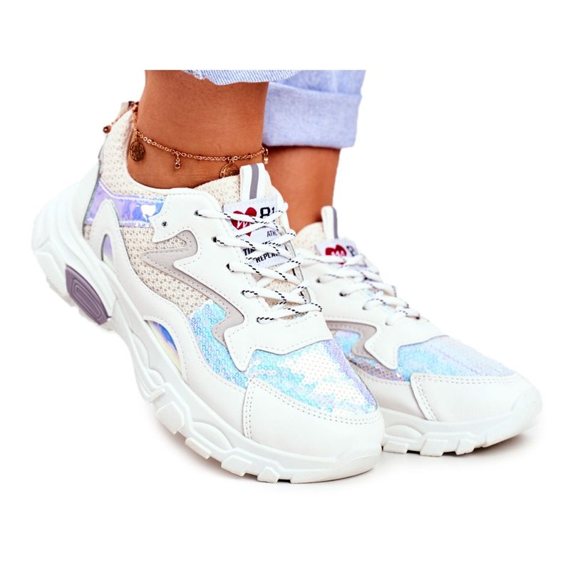 Női sportcipő Lu Boo White Dazzle Me fehér sokszínű