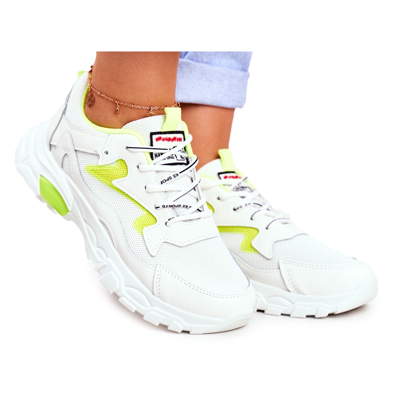 Női sportcipő Fehér Lu Boo cipő Sárga Dazzle Me