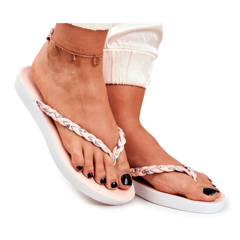 PS1 Női papucs Flip-flop fonott öv Pink Peggie rózsaszín PS1 Női papucs Flip-flop fonott öv Pink Peggie rózsaszín