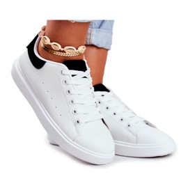 PS1 Női sportcipő Fehér, fekete sarkú Milly