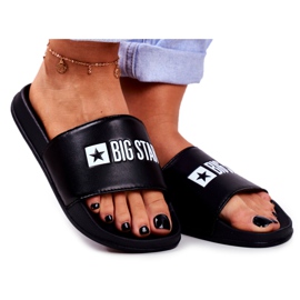 Női papucs Big Star Black GG274040 fekete