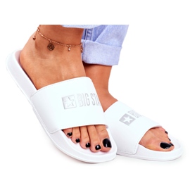 Női papucs Big Star Classic White GG274044 fehér