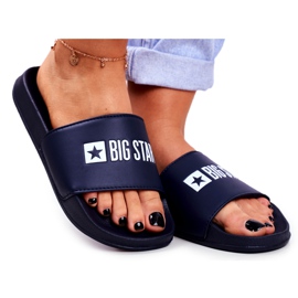 Női papucs Big Star Classic Navy Blue GG274043 sötétkék Női papucs Big Star Classic Navy Blue GG274043 sötétkék