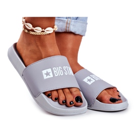 Női papucs Big Star Grey GG274042 szürke