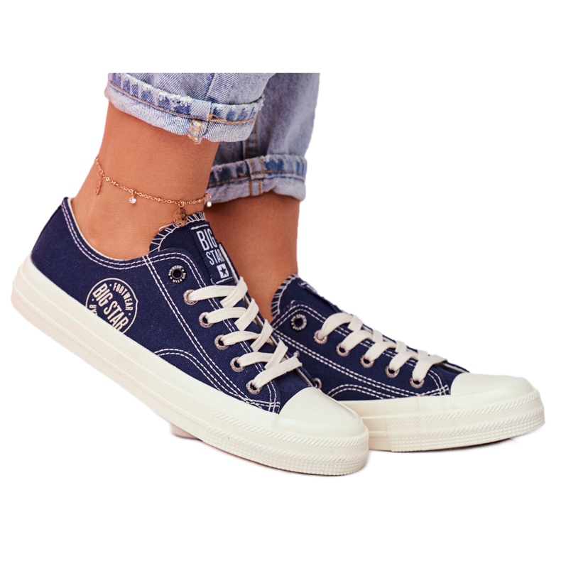 Női cipők Big Star Navy Blue FF274125 sötétkék sokszínű