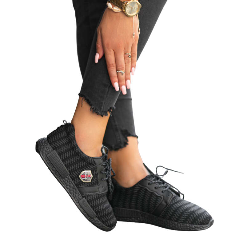 Fekete PH-16 könnyű sportcipő