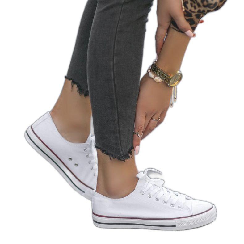 Fehér klasszikus női TH68-1 cipők