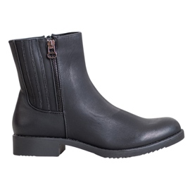 J. Star Magas csizma öko bőrrel fekete