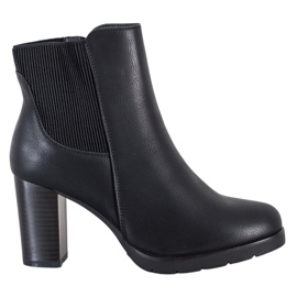 J. Star Stílusos magas sarkú csizma fekete J. Star Stílusos magas sarkú csizma fekete