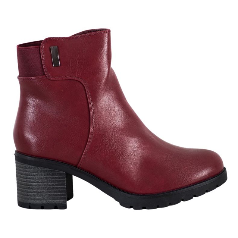 J. Star Kényelmes csizma egy oszlopon piros