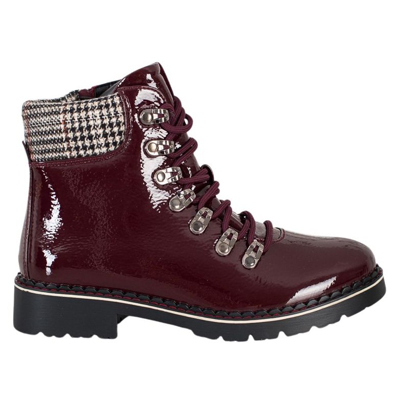 Evento Lakkozott burgundi csapdázók piros