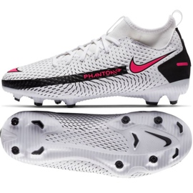 Nike Phantom Gt Academy Df FG / MG Jr CW6694-160 futballcipő sokszínű fehér