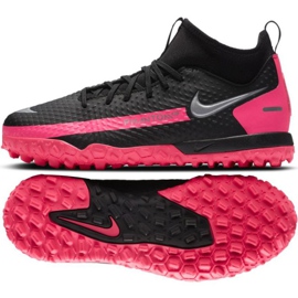 Nike Phantom Gt Academy Df Tf Jr CW6695-006 futballcipő sokszínű fekete