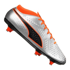 Puma One 4 Syn Sg M 104747-01 futballcipő sokszínű ezüst