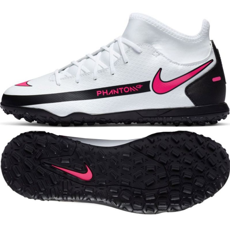 Nike Phantom Gt Club Df Tf Jr CW6729-160 futballcipő sokszínű fehér