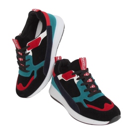 C9212 Néger velúr sportcipő sokszínű