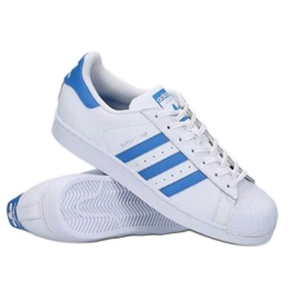 Adidas Superstar W S75929 cipő fehér kék Adidas Superstar W S75929 cipő fehér kék