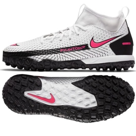 Nike Phantom Gt Academy Df Tf Jr CW6695-160 futballcipő sokszínű fehér Nike Phantom Gt Academy Df Tf Jr CW6695-160 futballcipő sokszínű fehér