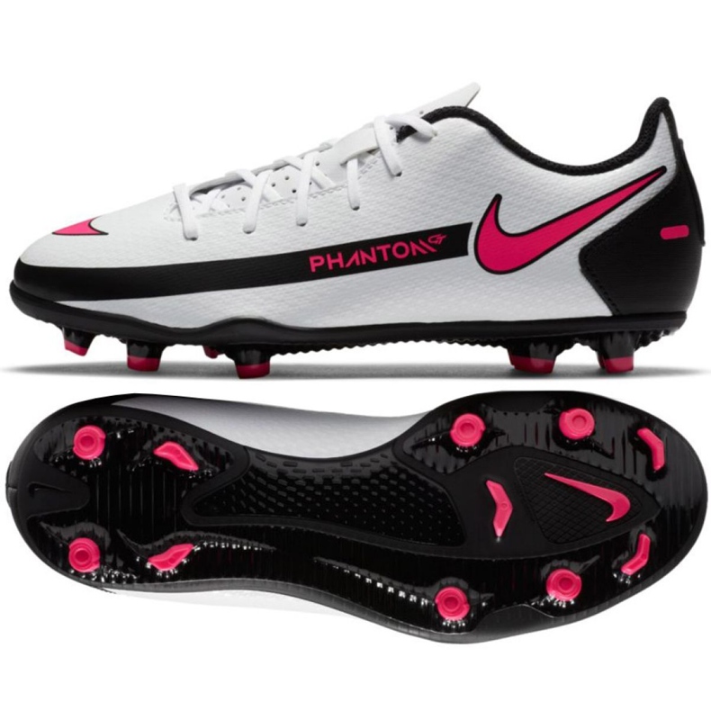 Nike Phantom Gt Club FG / MG Jr CK8479-160 futballcipő sokszínű fehér