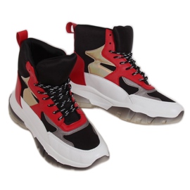 Magasszárú cipők 2000-C05 Fekete sokszínű